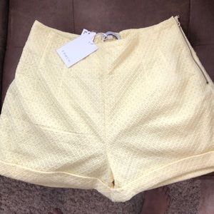 Yellow FRNCH shorts